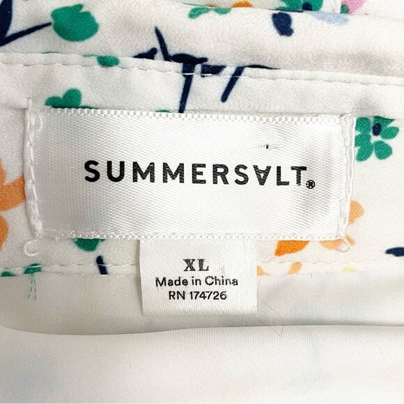 Summersalt The Do It All Belted Shirtdress in Wildflower Fields Print Size XL - Picture 10 of 13
